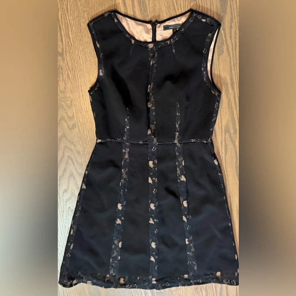 BCBGMaxAzria Black Lace Mini Dress - Picture 5 of 8